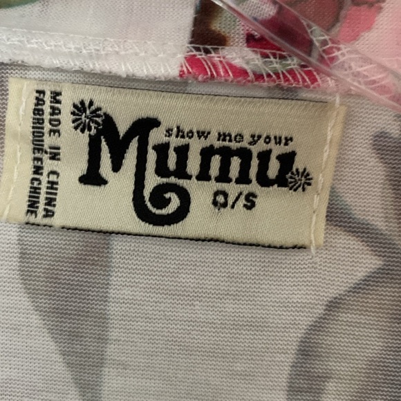 SHOW ME YOUR MUMU floral flower bath robe dressing gown roses pink green O/S - Picture 3 of 5